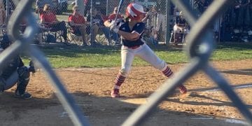 Independence's Kaylen Parks waits for a pitch during a 2-0 loss to St. Albans May 27 in Coal City.