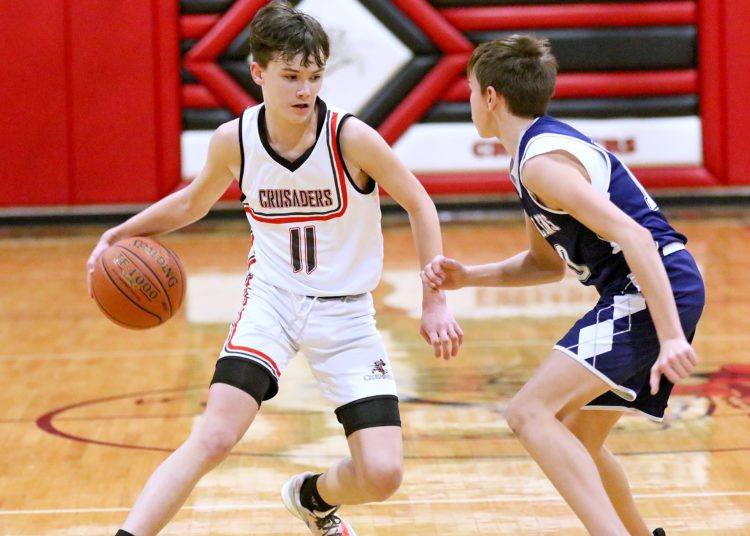 (Brad Davis/For LootPress) Mullens at Greater Beckley Christian 1/31/22.