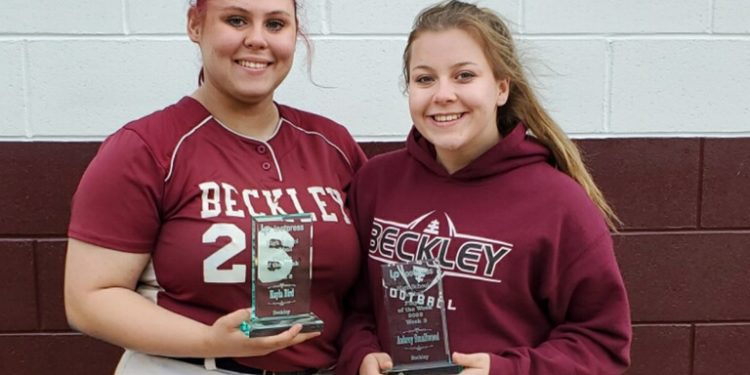 Beckley's Kayla Bird (left) and Aubrey Smallwood (right)