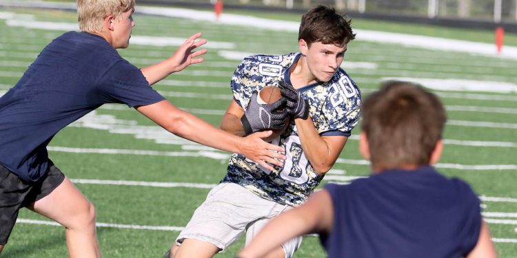 (Brad Davis/For LootPress) Nicholas County/Pocahontas County/Greenbrier West 7 on 7 day June 30, 2022 in Summersville.