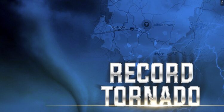 West Virginia tornado record