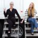 Freaky Friday stars Jamie Lee Curtis and Lindsay Lohan pose for a photo shared by Walt Disney Studios on Monday