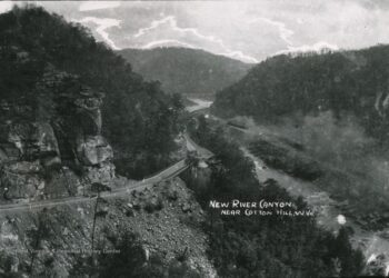 A view overlooking New River from near Cotton Hill.