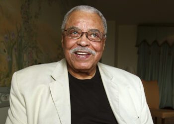 FILE - Actor James Earl Jones poses for photos in Sydney, Australia, Jan. 7, 2013. Jones, who overcame racial prejudice and a severe stutter to become a celebrated icon of stage and screen has died at age 93, Monday, Sept. 9, 2024. (AP Photo/Rick Rycroft, File)