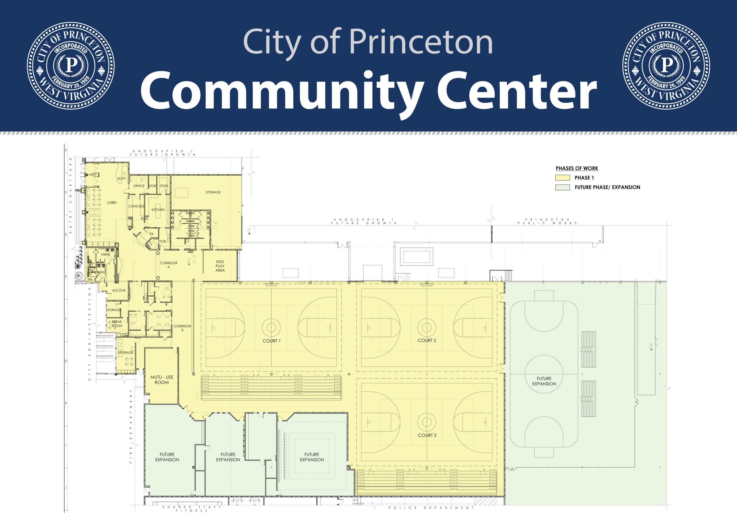 Princeton making progress on new municipal complex, including wave pool