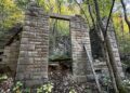 Remnants of the Beury Company Store located four miles north of Thurmond | Lootpress photo