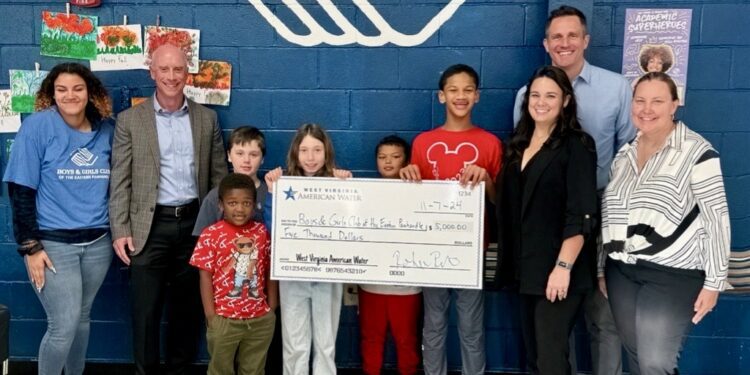 Boys & Girls Club of the Eastern Panhandle donation presentation - Photo: West Virginia American Water