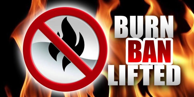 WV burn ban has been lifted