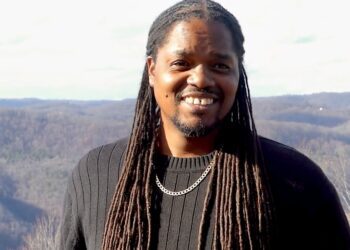 Landau Eugene Murphy Jr. looks on Pipestem Resort State Park - (LP Photo/Cameron Gunnoe)