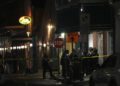 Emergency services attend the scene after a vehicle drove into a crowd on New Orleans' Canal and Bourbon Street, Wednesday Jan. 1, 2025. (AP Photo/Gerald Herbert)