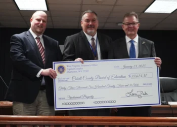 State Treasurer Delivers $33K Unclaimed Property Check to Cabell County Schools