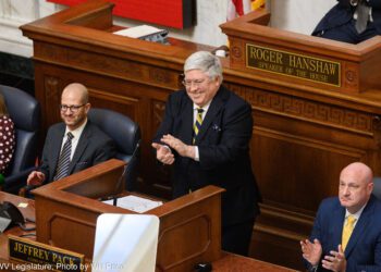 West Virginia Gov. Patrick Morrisey delivers his first State of the State address | (WV Legislative Photography/Will Price)