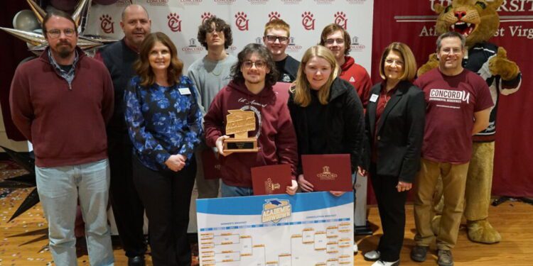 Bluefield High School Team 1 placed first during the Region 5 competition of the 2025 Academic Showdown at Concord University.