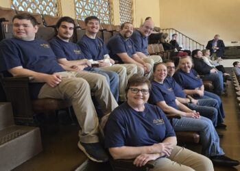 West Virginia Senate recognizes employees for winning Silver at the 2025 Berkeley Springs International Water Tasting Competition on February 26, 2025.